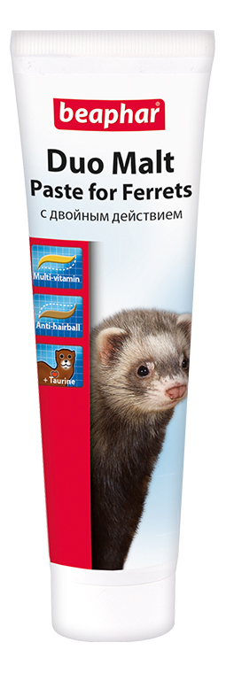 

Паста для выведения шерсти для хорьков Beaphar Duo Malt Paste, 100 г, Duo Malt Paste