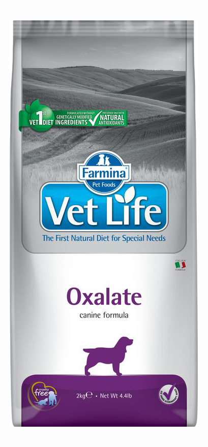 фото Сухой корм для собак farmina vet life oxalate, при цистите, злаки, 2кг