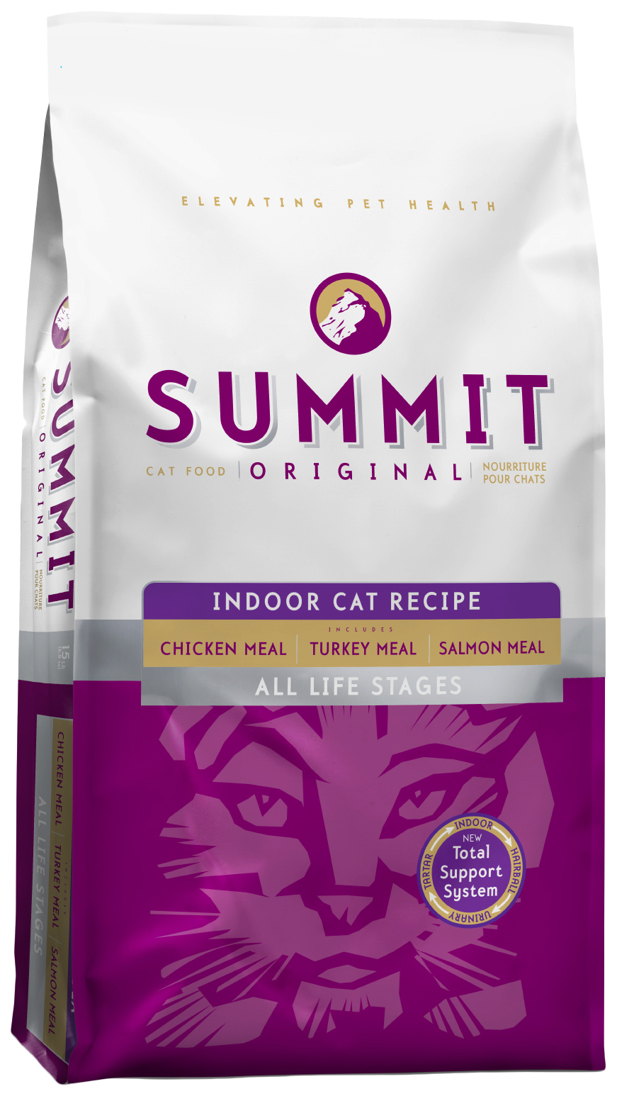 фото Сухой корм для кошек summit original indoor cat recipe, индейка, лосось, цыпленок, 1,8кг