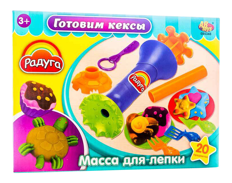 фото Набор для лепки из пластилина abtoys готовим кексы