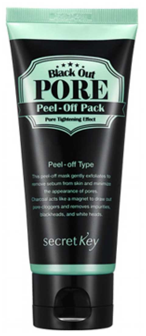 Маска для лица secret Key Black Out Pore Peel-Off Pack 100 мл [mayisland] 7 days secret centella cica sleep pack