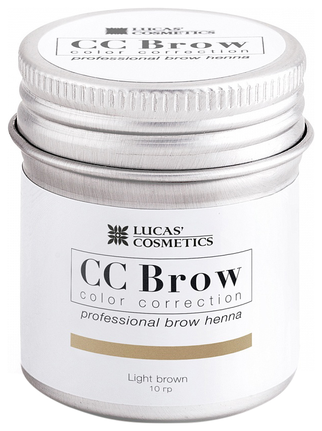 

Хна для бровей LUCAS' COSMETICS CC Brow Light Brown баночка 10 гр, light Brown баночка 10 гр