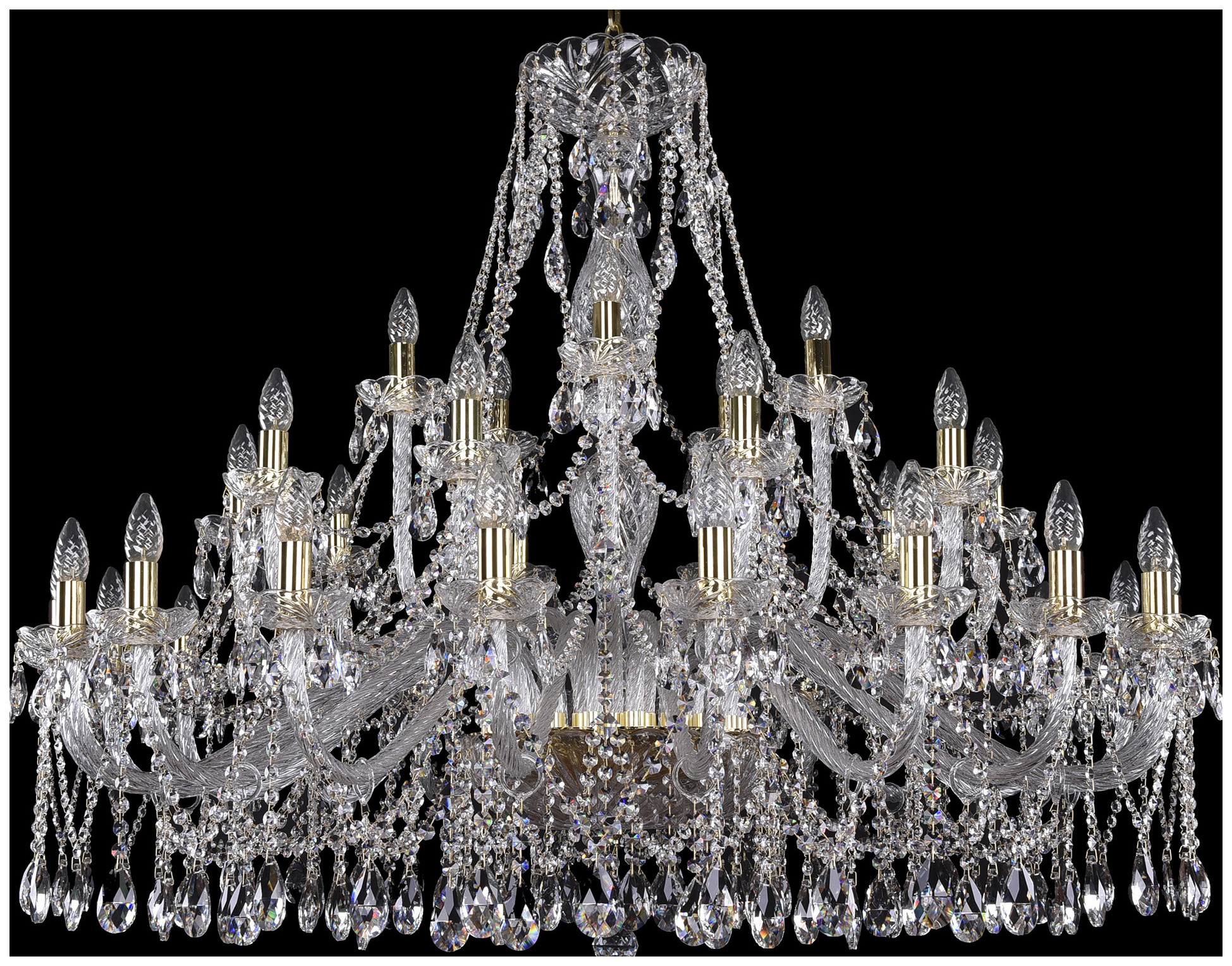 фото Люстра подвесная bohemia ivele crystal 1413/20+10+5/460-100/g