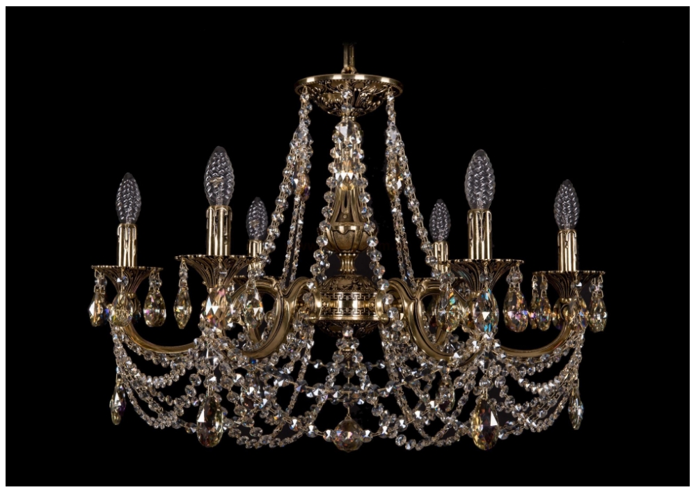 

Люстра подвесная Bohemia Ivele Crystal 1702/6/265/C/GB/R701, 1702/6/265/C/GB/R701