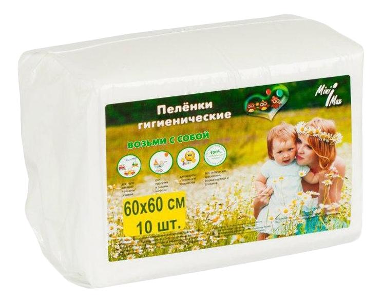 фото Пеленки для детей minimax впитывающие 60x60 см 5 шт.