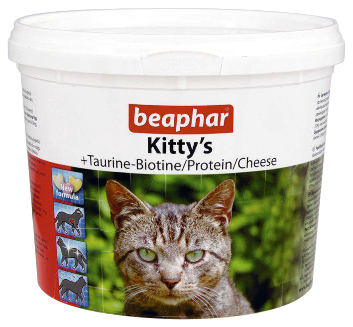 фото Витаминный комплекс для кошек beaphar kitty's, 750 таб