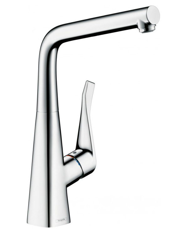 Смеситель для кухонной мойки Hansgrohe Metris 14821000 хром смеситель для кухонной мойки hansgrohe metris 14821800 хром