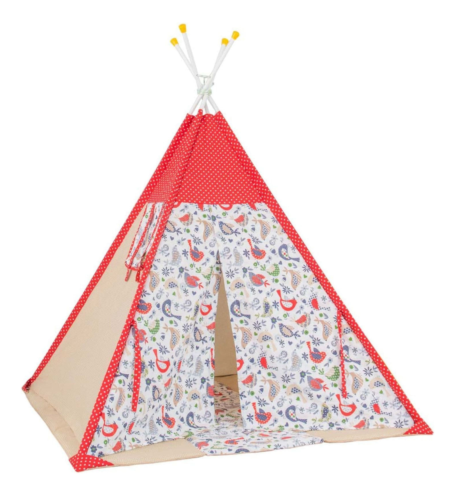 фото Игровая палатка polini кантри, красный