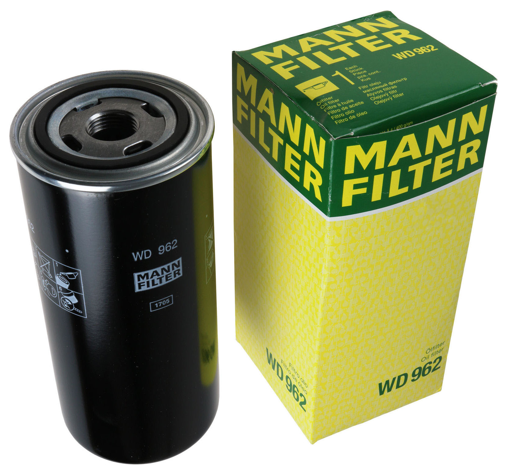 фото Фильтр масляный двигателя mann-filter wd962/14