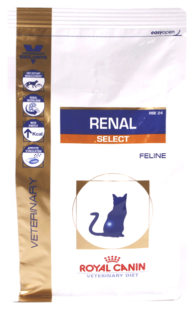 

Сухой корм для кошек ROYAL CANIN Renal Select, 0,5кг, Renal Select