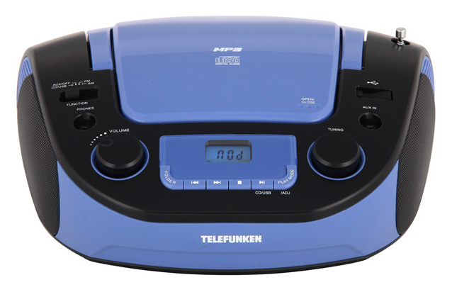 

Магнитола Telefunken TF-CSRP3481 Blue/Black, TF-CSRP3481