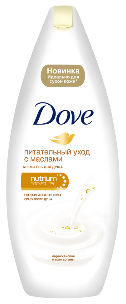 

Гель для душа DOVE С драгоценными маслами 250 мл + мочалка, С драгоценными маслами