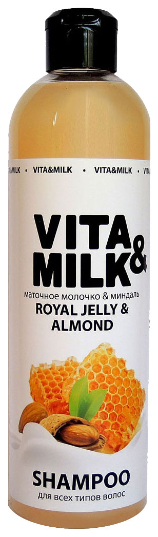

Шампунь Vita&Milk Маточное молочко и миндаль 500 мл, Маточное молочко и миндаль