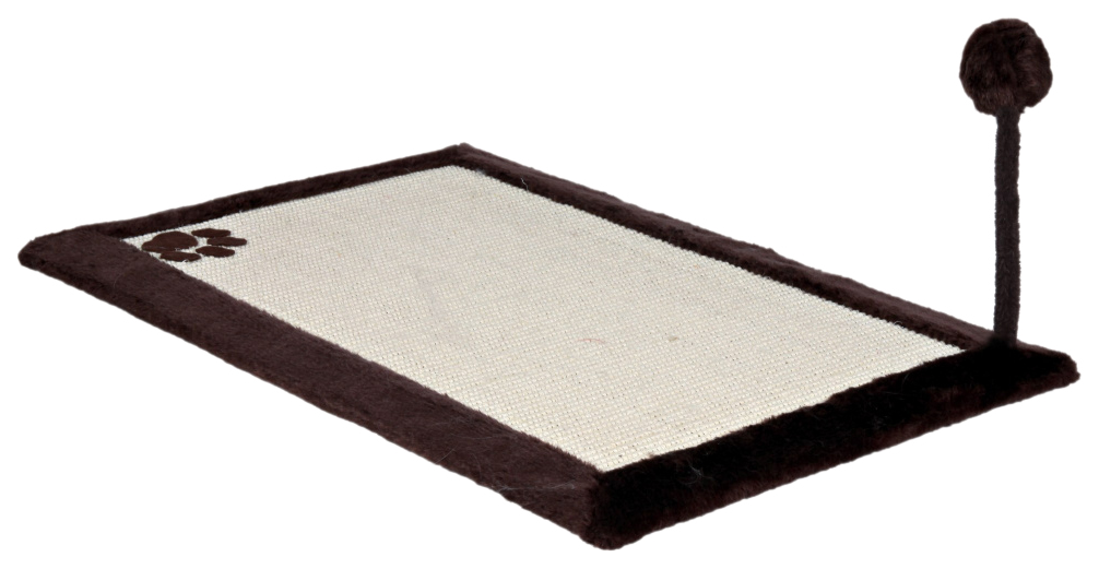 фото Когтеточка для кошек trixie scratching mat, размер 70х45см,, темно-коричневый