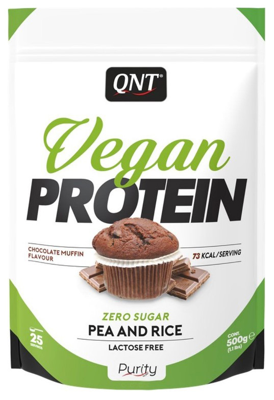 Протеин QNT Vegan Protein, 500 г, chocolate muffin