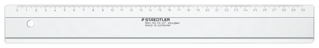 

Линейка пластиковая прозрачная Staedtler 30 см, Mars 562