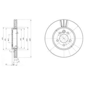 фото Тормозной диск delphi bg3503