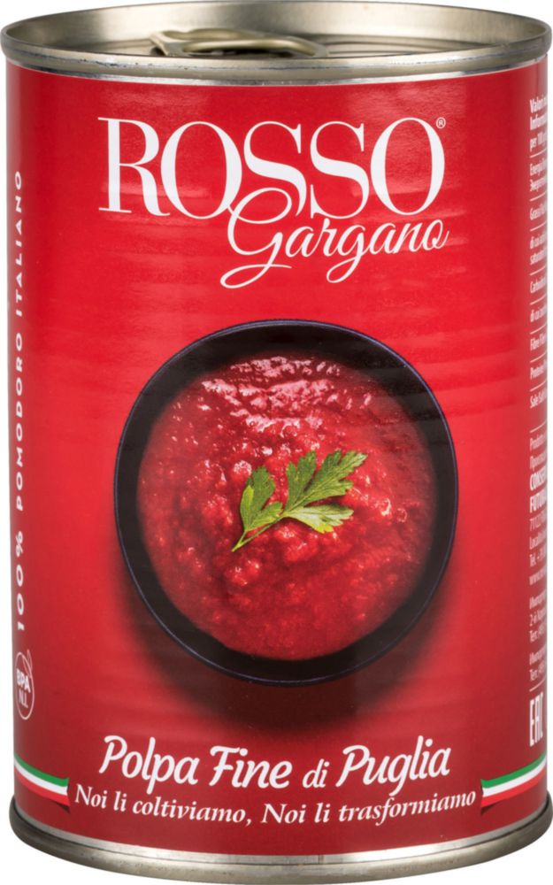 Томаты очищенные Rosso Gargano в собственном соку 400 г