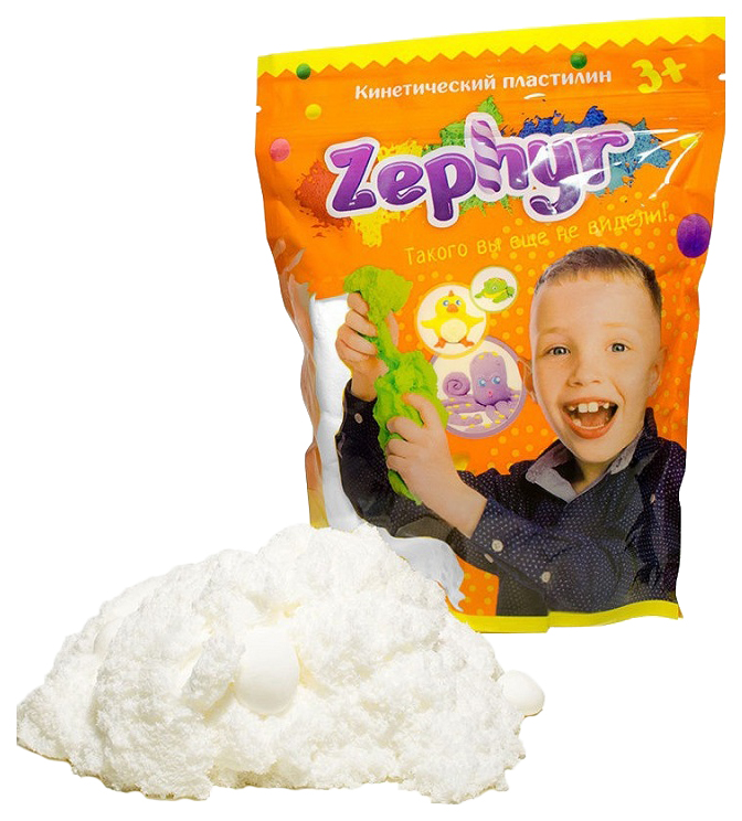 

Кинетический пластилин Zephyr белый 0,3 кг