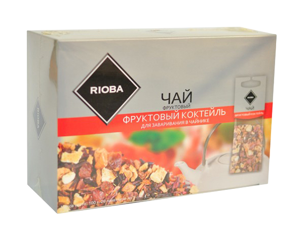 

Чай фруктовый Rioba фруктовый коктейль ароматизированный 20 пакетиков