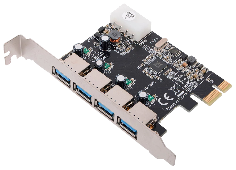 PCI-e контроллер USB ORIENT VA-3U4PE