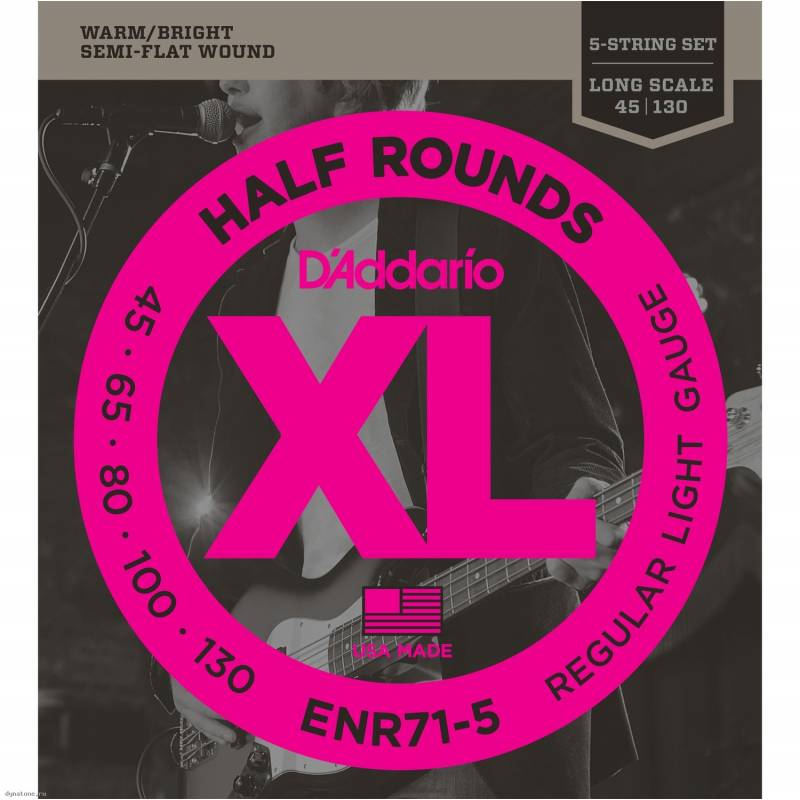 

Струны для бас-гитары D ADDARIO ENR71 5