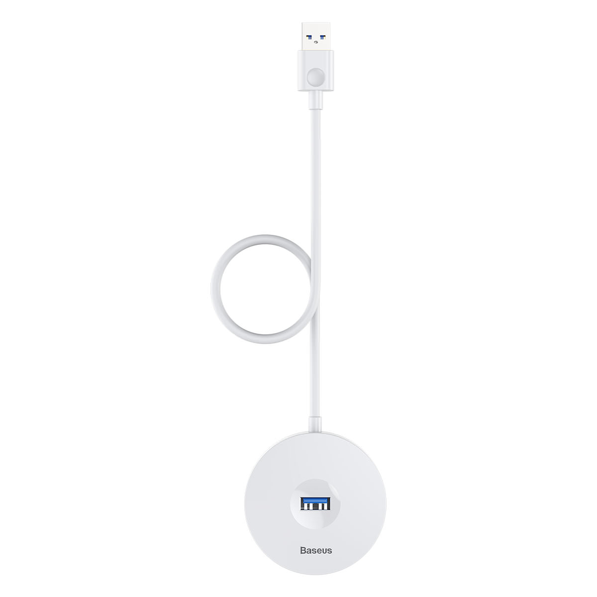 

Адаптер Baseus round box USB HUB adapter 1m White