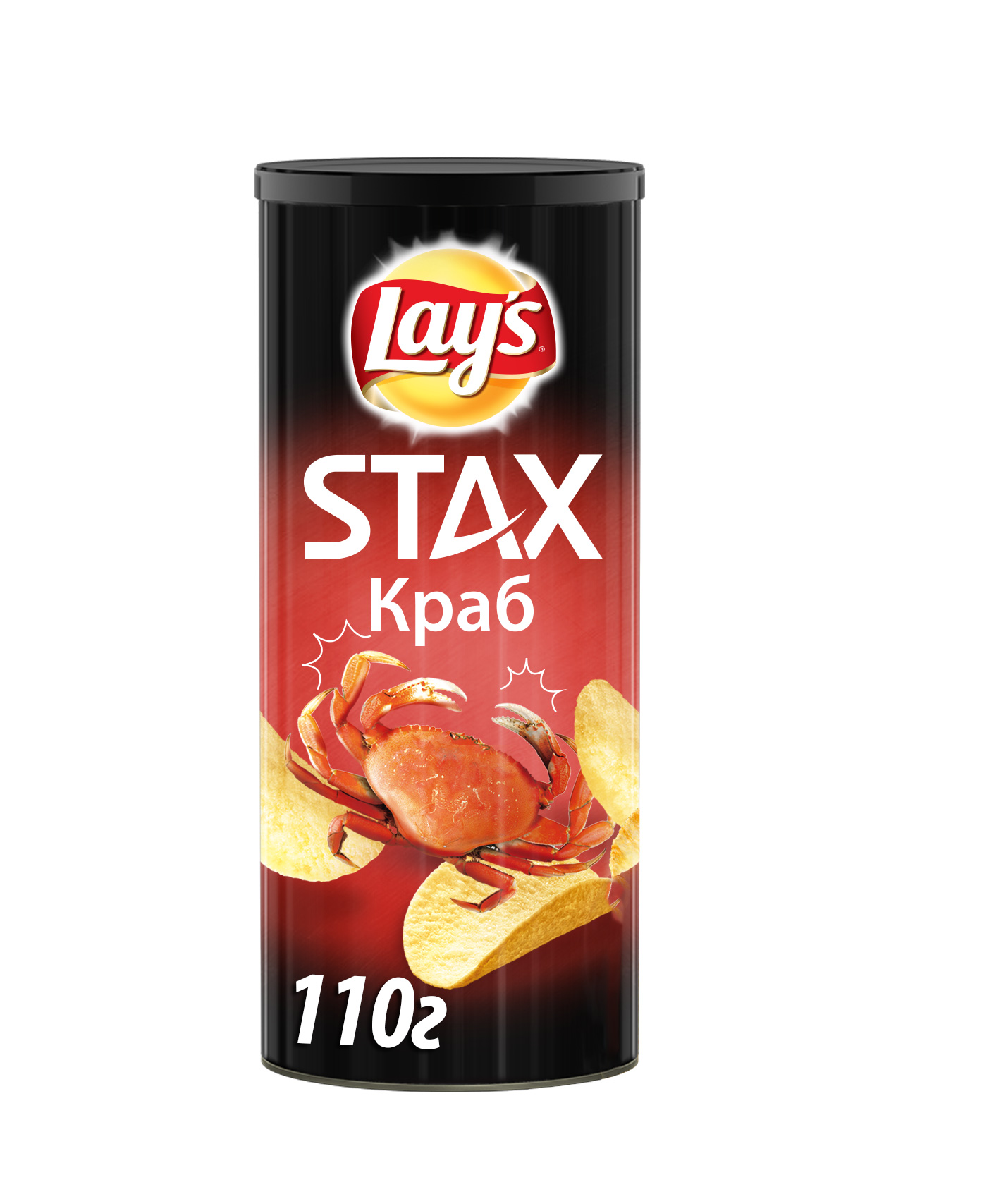 

Картофельные чипсы Lay's stax краб 110 г