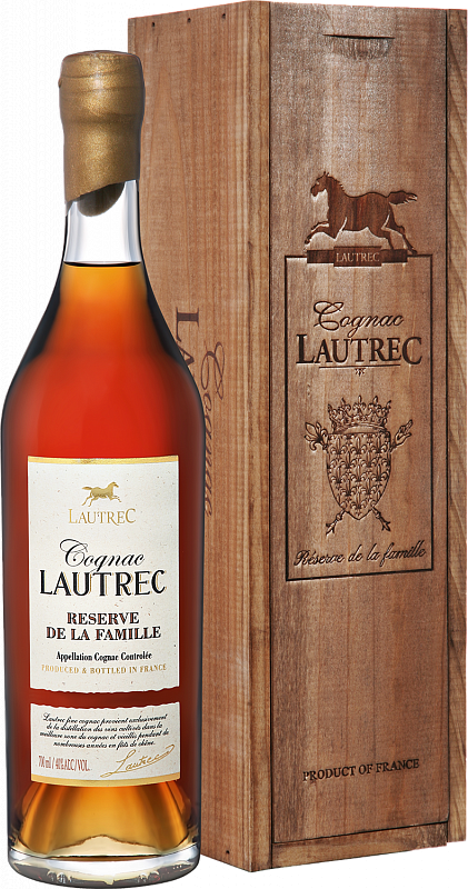 

Коньяк Cognac Lautrec Reserve de la Famille (gift box), 700мл