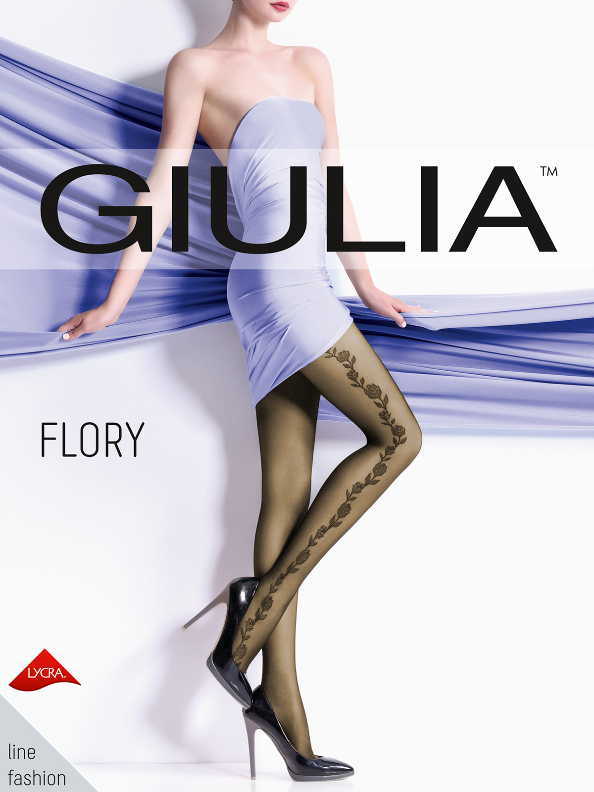 фото Колготки женские giulia flory 15 коричневые 2 (s)