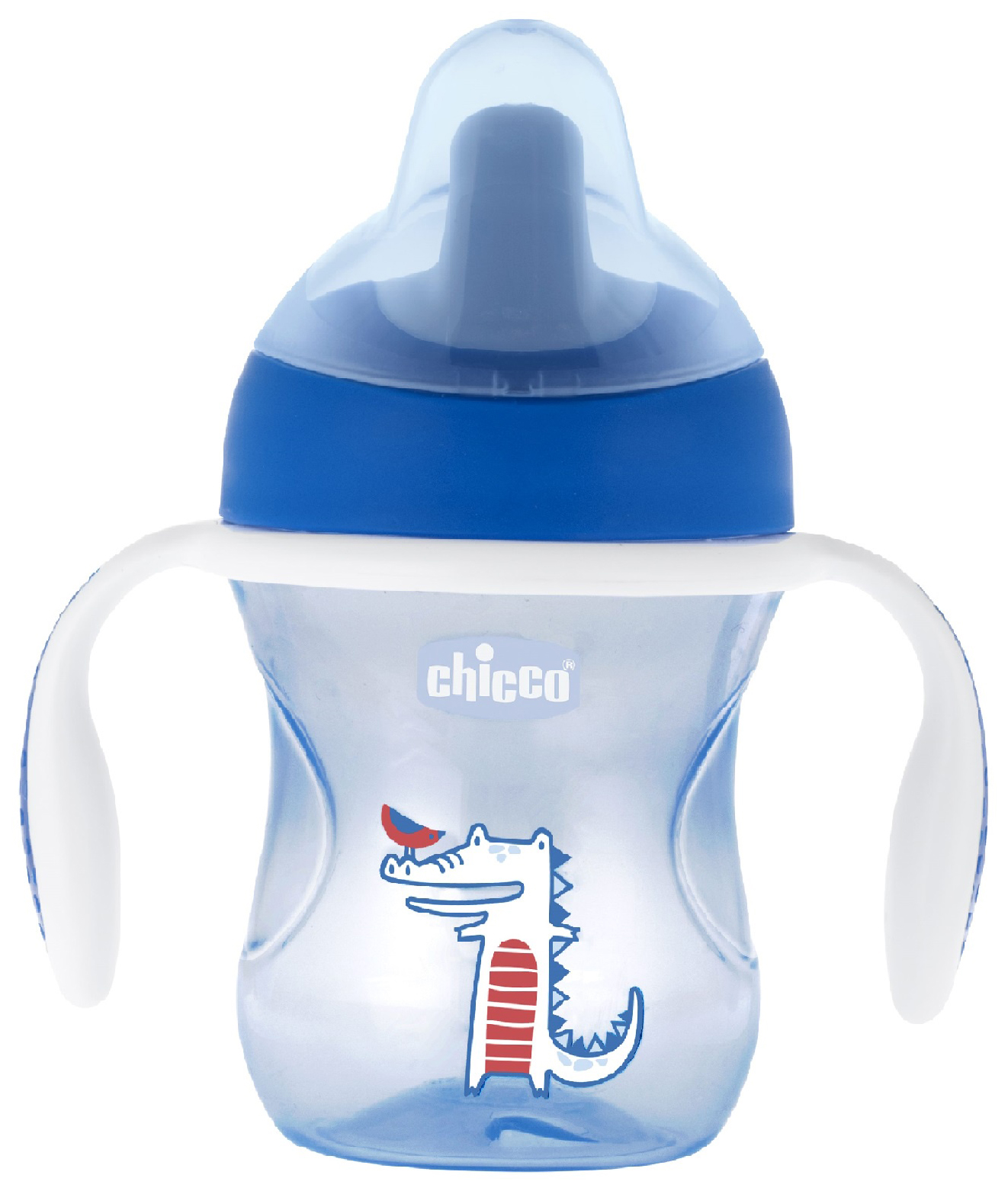 

Поильник Chicco Training Cup 6+ 200 мл синий