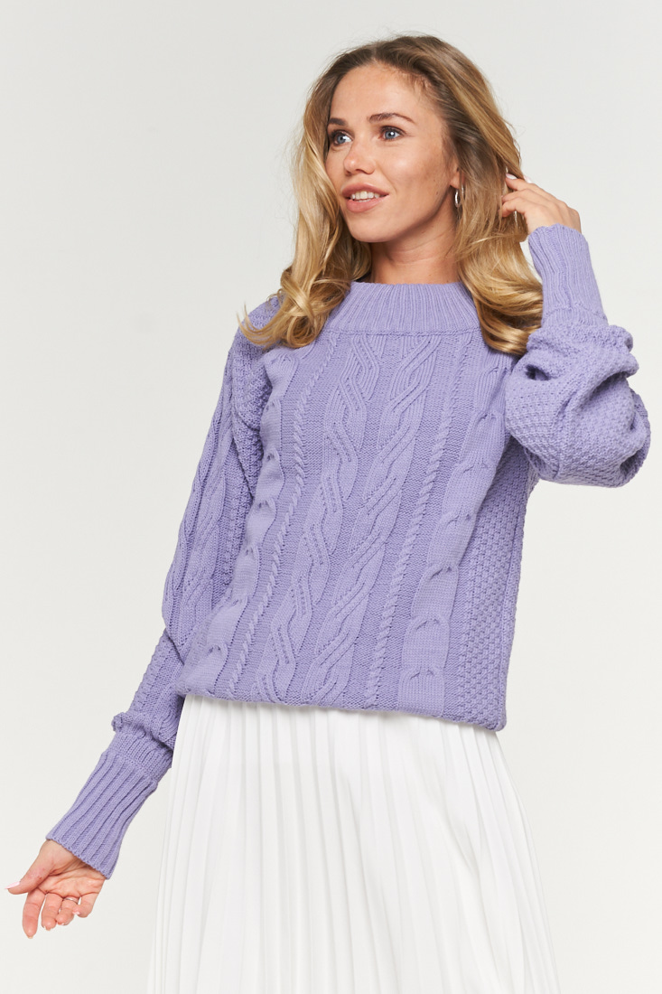 

Джемпер женский BE YOU BY192-40011 фиолетовый 46 RU