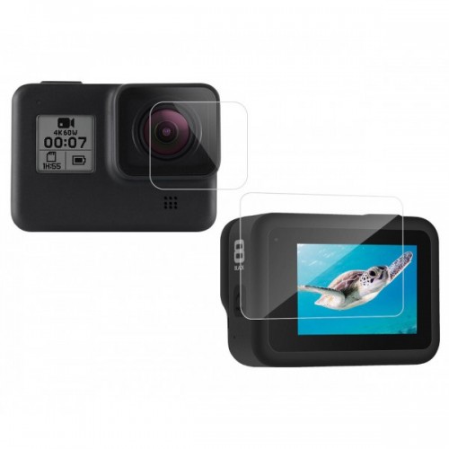 фото Защитное стекло telesin для линзы и экрана gopro hero8 double pack