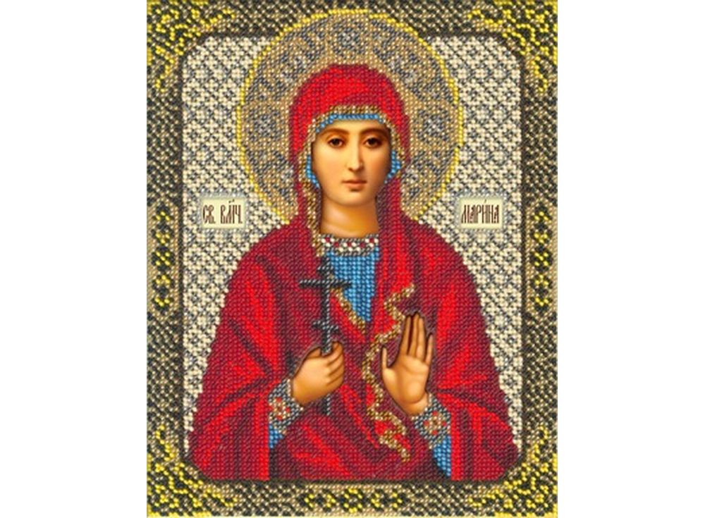 фото Набор вышивки бисером русская искусница святая марина