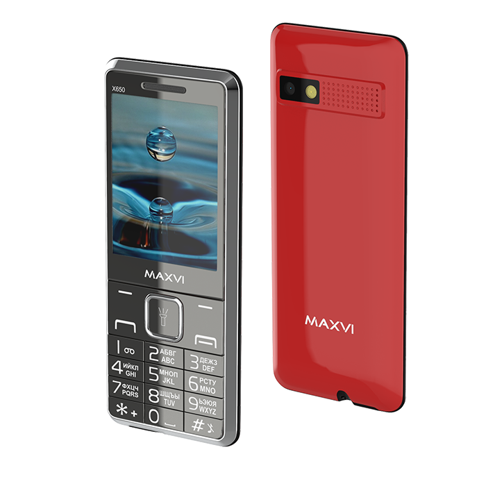 фото Мобильный телефон maxvi x650 red