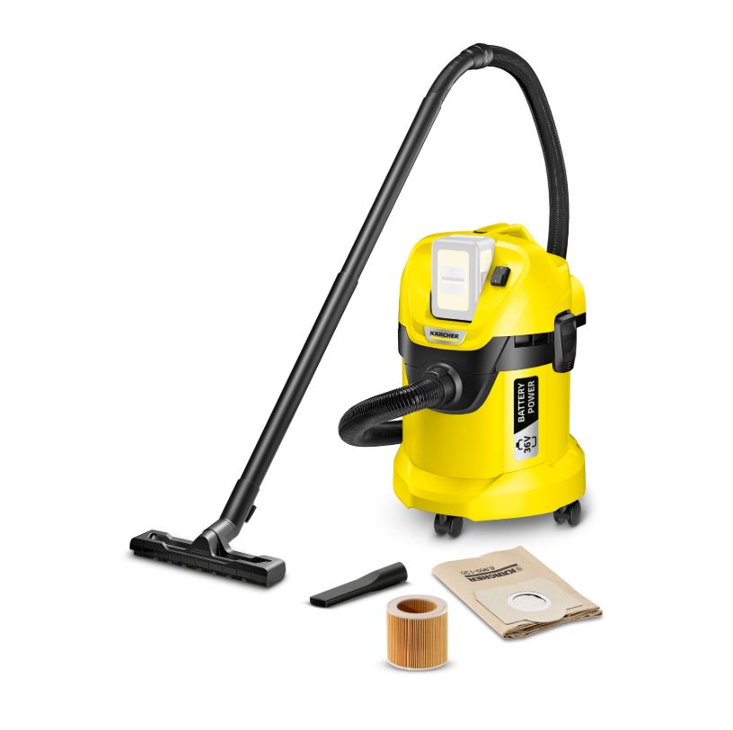 Аккумуляторный строительный пылесос Karcher  WD 3 Battery 1.629-910.0 кусторез karcher hge 18 45 battery 1 444 230 0