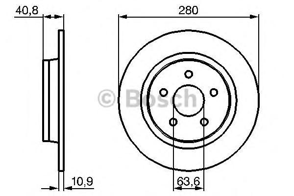 фото Тормозной диск bosch 0986479170