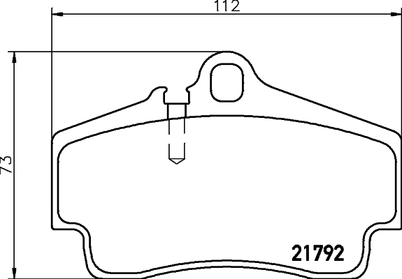 

Комплект тормозных колодок Hella 8DB355018481