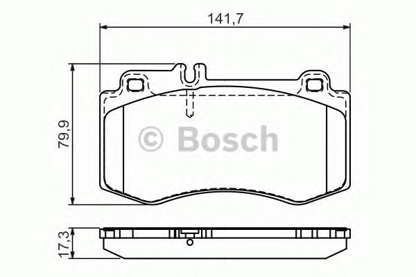 

Комплект тормозных колодок BOSCH 0986494405