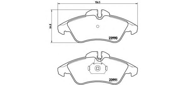 

Комплект тормозных колодок Brembo P50080