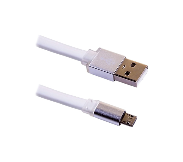 фото Кабель blast bmc-111 usb*2,0 am-микро b, 1 метр white