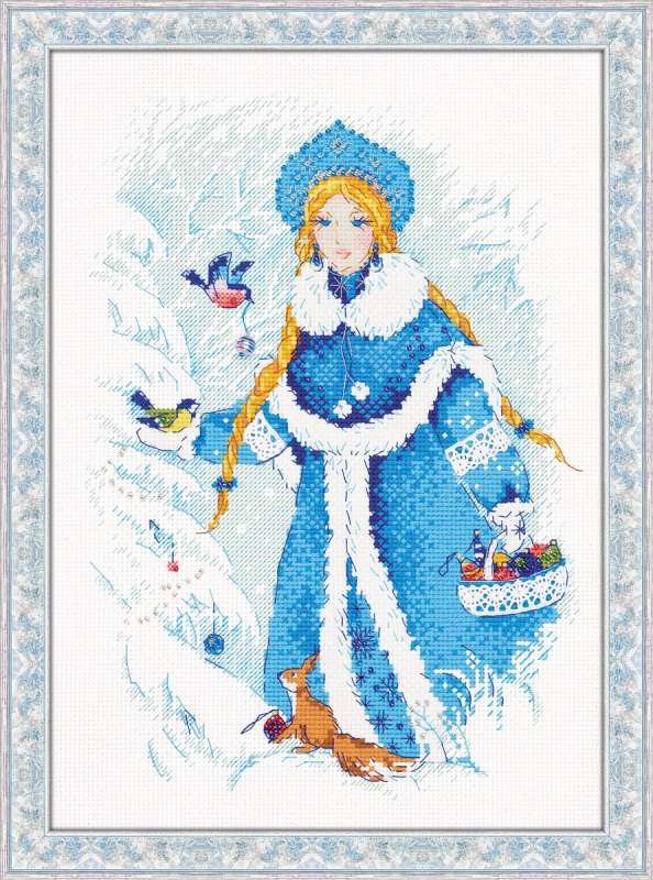 фото Набор для вышивания арт.сс-1415 "снегурочка" 22х31см риолис
