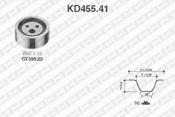 

Комплект ремня грм NTN-SNR KD45541