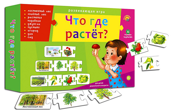 

Игра настольная, Ассоциации-цепочкой Что Где Растет