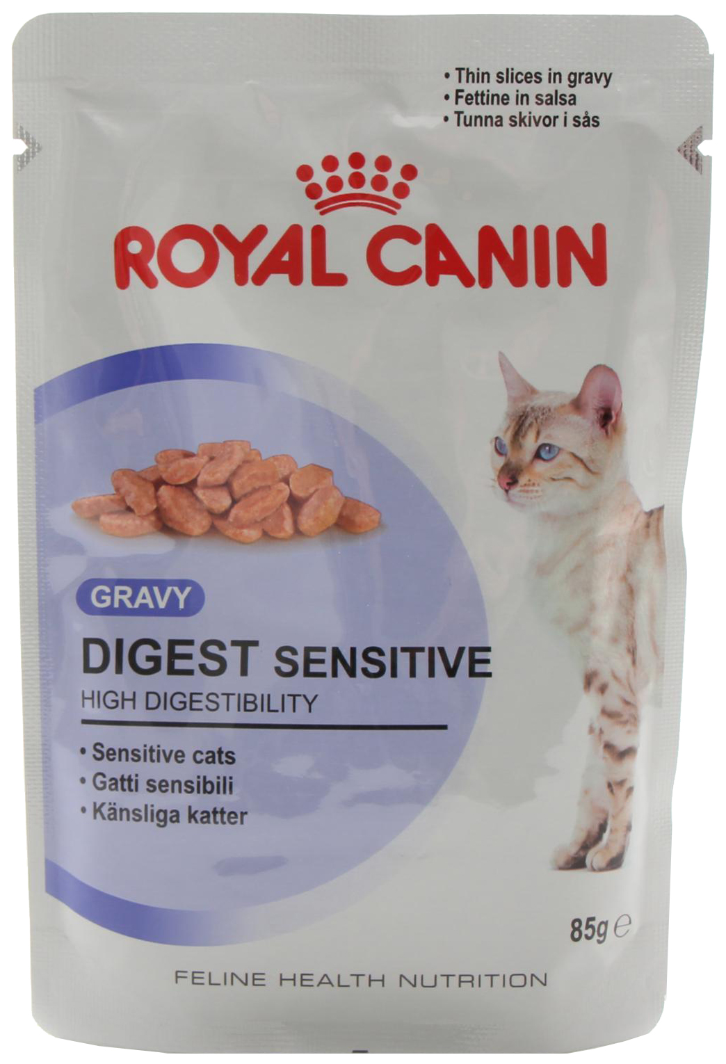 фото Влажный корм для кошек royal canin digest sensitive, мясо, 12шт, 85г