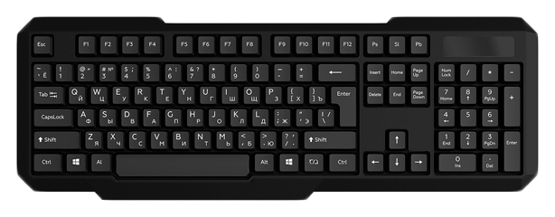 

Беспроводная клавиатура Red Square RSQ-KBWL-001 Black, RSQ-KBWL-001
