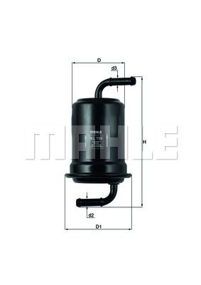 фото Фильтр топливный knecht kl 159 mahle/knecht