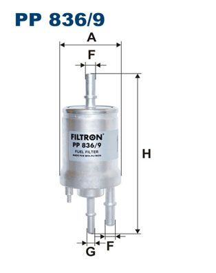 

Фильтр топливный FILTRON PP836/9