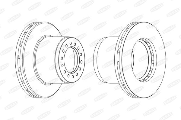 Тормозной диск Beral BCR189A