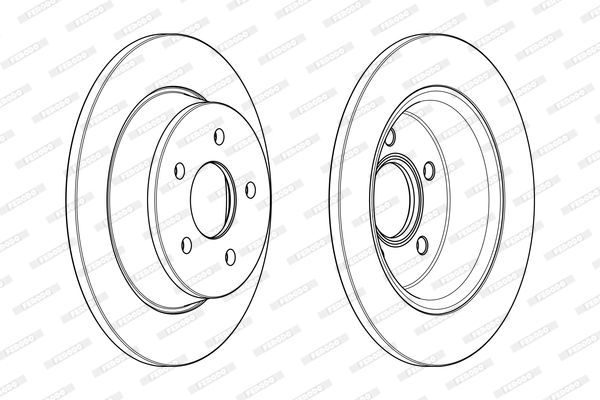 фото Тормозной диск ferodo ddf2058c